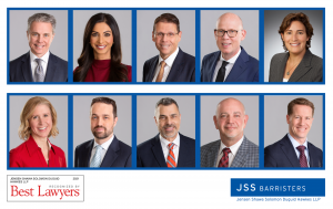 10 lawyers recognized by Best Lawyers in Canada across 11 practice areas.