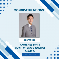 Oliver Ho is appointed a Justice of the Court of King’s Bench of Alberta
