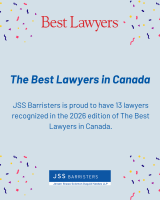 JSS Barristers is proud to have 13 lawyers awarded in the 2026 editions of The Best Lawyers in Canada