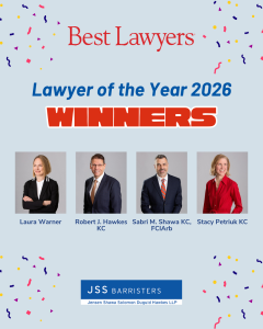 Four JSS Barristers lawyers have been recognized in the 2026 Edition "Lawyer of the Year" Awards